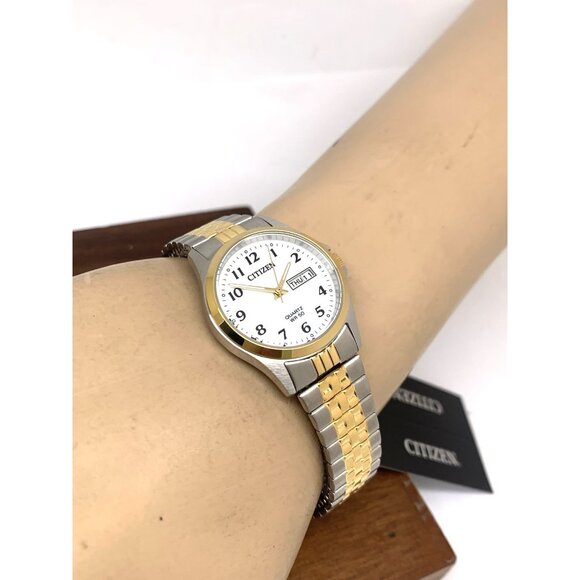 Citizen Women's Watch EQ2004-95A Quartz White Dial Two Tone Stainless Steel 26mm - Picture 5 of 14